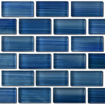 Aquabella Monet Impression Sun Rise 1x2 Glass Tile